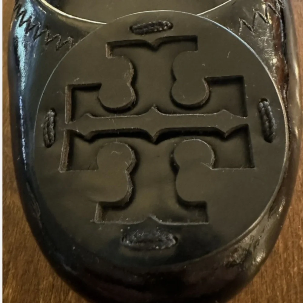 Tory Burch Reva Patent Leather Ballet Flats Shoes